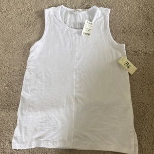 White casual tank